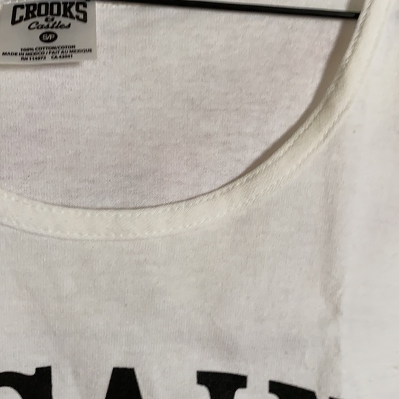 Crooks and Castles - Cocaine and Caviar white tank top. Size small Men’s. - Picture 3 of 3
